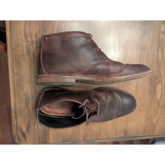 HS Trask Mens Chukka Boots Brown Leather Mens Size 10M EUC